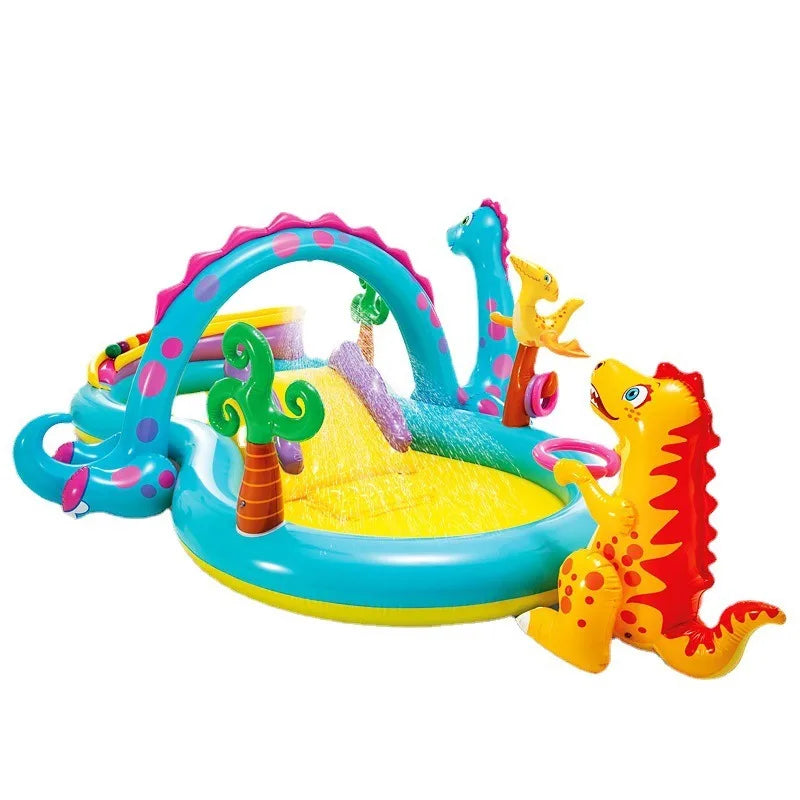 PVC Children's Inflatable Paddling Pool Crocodi avec accessoires inclus | Bouni
