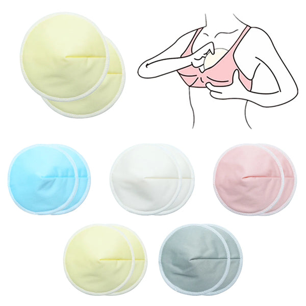Coussinets d'allaitement lavables en viscose de bambou biologique - lot de 2