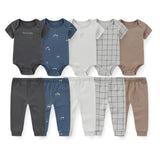 Coffret vêtements bébé 10 pièces Mybooni — Body et pantalon toutes saisons