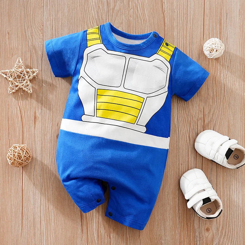 Grenouillère été imprimé anime Mybooni — Coton manches courtes 0-18M