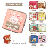 Busy book Montessori 3D feutrine Mybooni — Activités motrices livre sensoriel