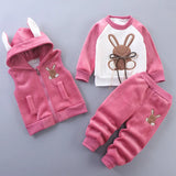 Ensemble sweat à capuche + pantalon bébé garçon/fille - tenue chaude automne-hiver nouveau-né