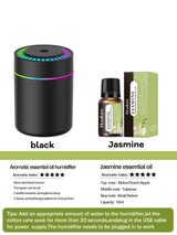 Diffuseur Aromathérapie 180ml Mybooni | Humidificateur LED 7 Couleurs USB