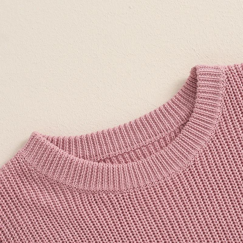 Family Matching Sweaters Mommy and Me Letter Em avec accessoires inclus | Bouni