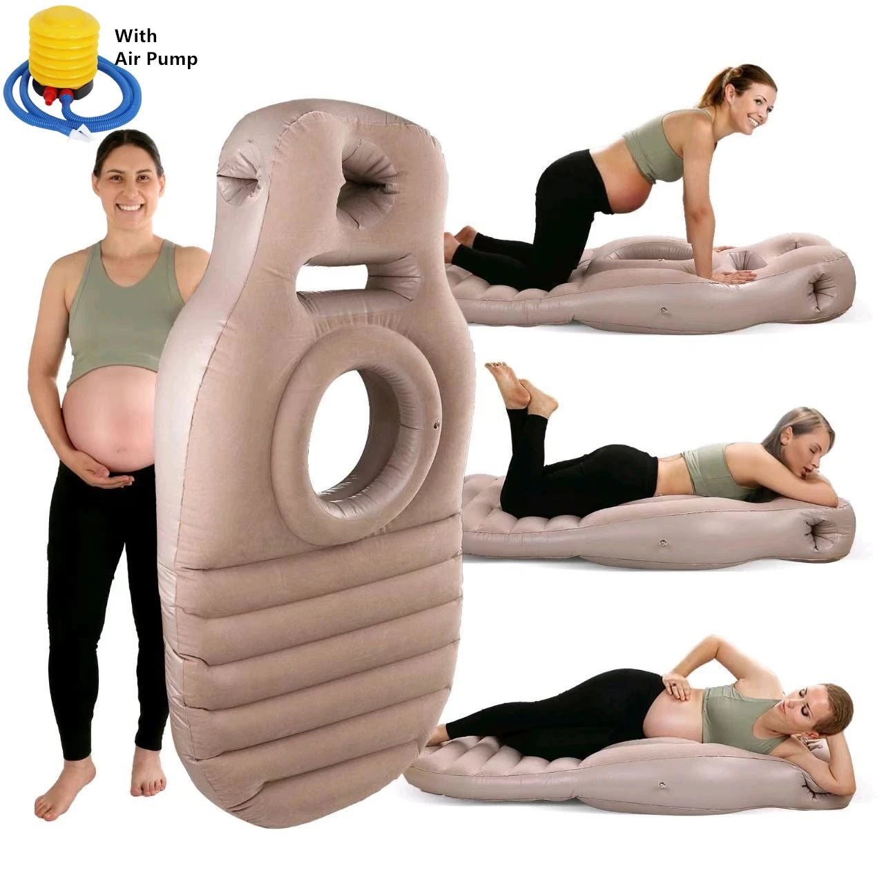 Coussin grossesse Rose en situation d'utilisation