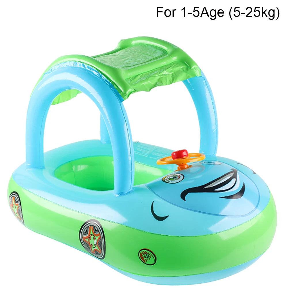 Bouée voiture gonflable pour enfant - flotteur piscine bébé 4-6 ans