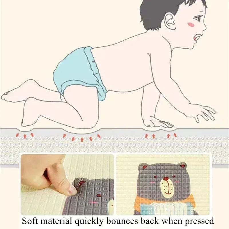 Tapis de jeu bébé EPE non toxique Mybooni — 5 tailles tapis d'activité sécurisé