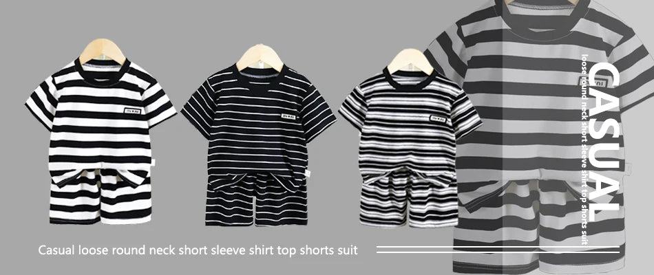 Ensemble été enfant 2 pièces cartoon coton - t-shirt + short fille garçon 0-4 ans