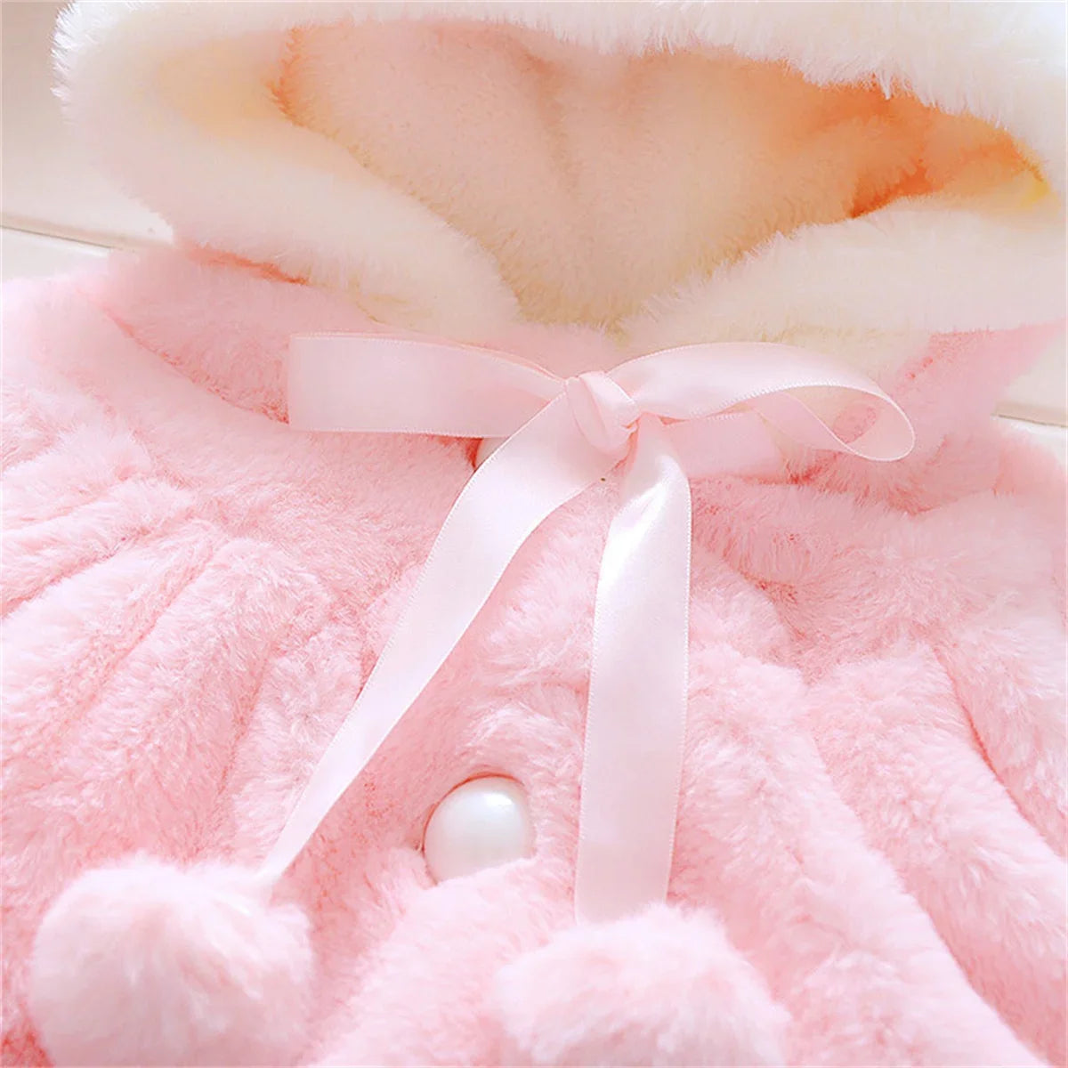 Cape enfant laine polaire Mybooni — Avec oreilles automne hiver fille