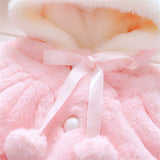 Cape enfant laine polaire Mybooni — Avec oreilles automne hiver fille