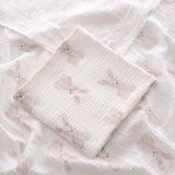 Couverture mousseline coton été pour nouveau-né