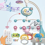 Mobile musical lumineux et projecteur pour lit bébé - télécommande jouet nouveau-né