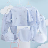 Coffret vêtements bébé 7 pièces printemps Bouni — T-shirts, pantalon et bonnet coton