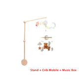 Mobile musical bois lit bébé Mybooni — Hochet suspendu boîte à musique