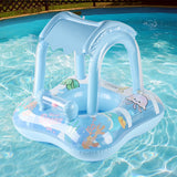 Bouée bébé avec auvent Mybooni | Siège flottant protégé piscine & plage 0-12M