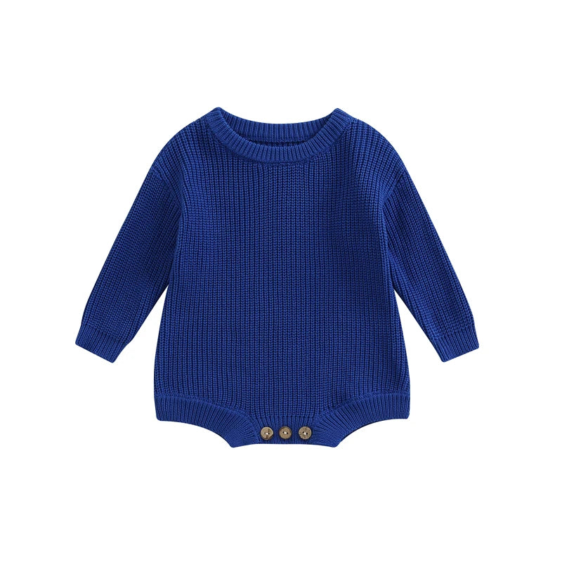 Barboteuse tricot bébé Mybooni | Pull manches longues — Garçon & Fille 0-2 ans