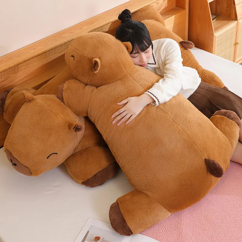 Giant Kawaii Capybara Plush Doll Floor Mat High — vue complémentaire 1
