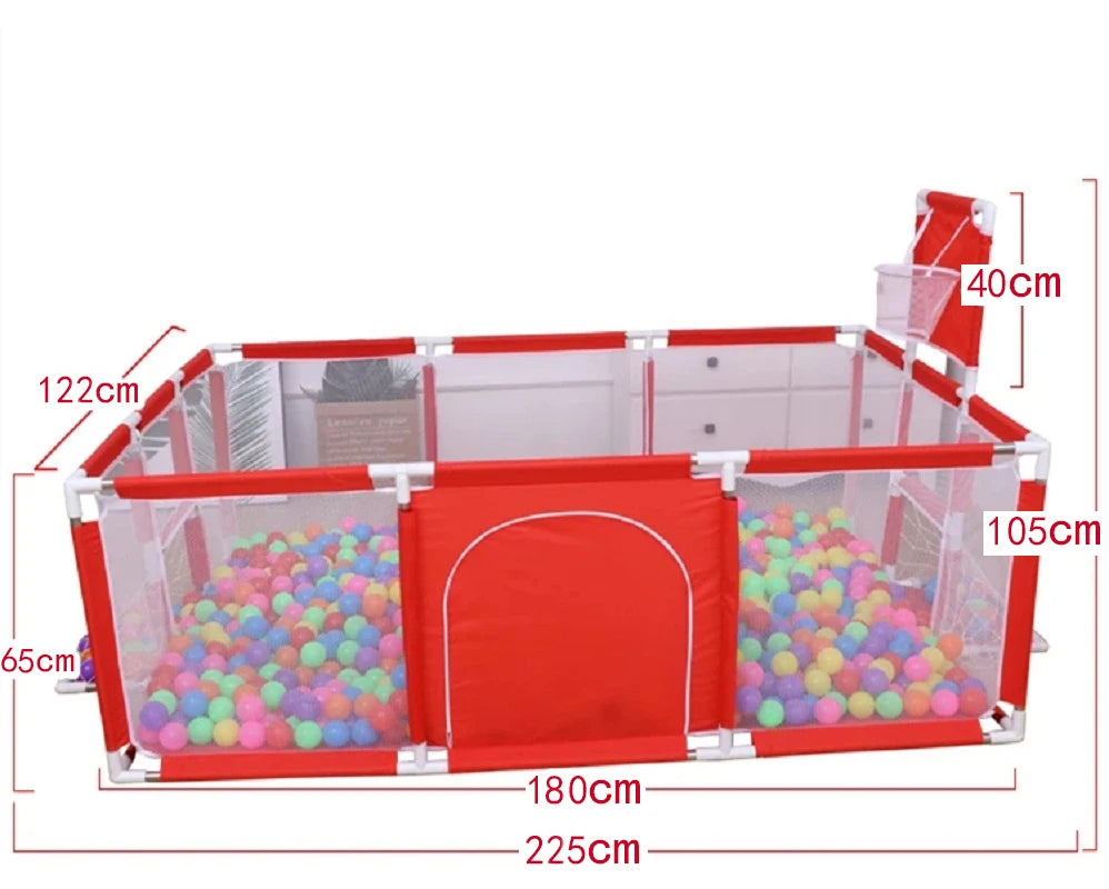 Parc bébé sécurisé grande taille Mybooni — Aire de jeu piscine à balles 0-6 ans