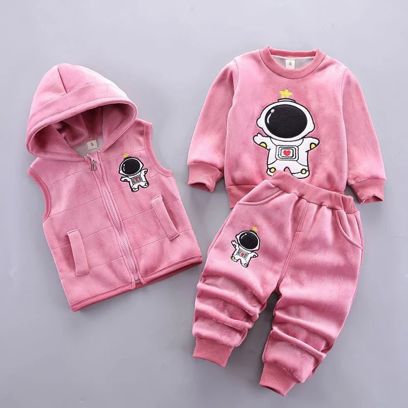 Ensemble sweat à capuche + pantalon bébé garçon/fille - tenue chaude automne-hiver nouveau-né