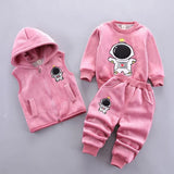 Ensemble sweat à capuche + pantalon bébé garçon/fille - tenue chaude automne-hiver nouveau-né