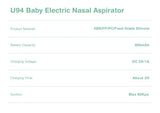 Aspirateur nasal électrique bébé MAMIJOY - 6 modes aspiration silicone grade alimentaire musique