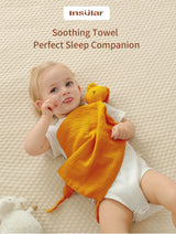 Serviette confort bébé mousseline coton - doudou bandana nouveau-né jouet éveil apaisement sommeil