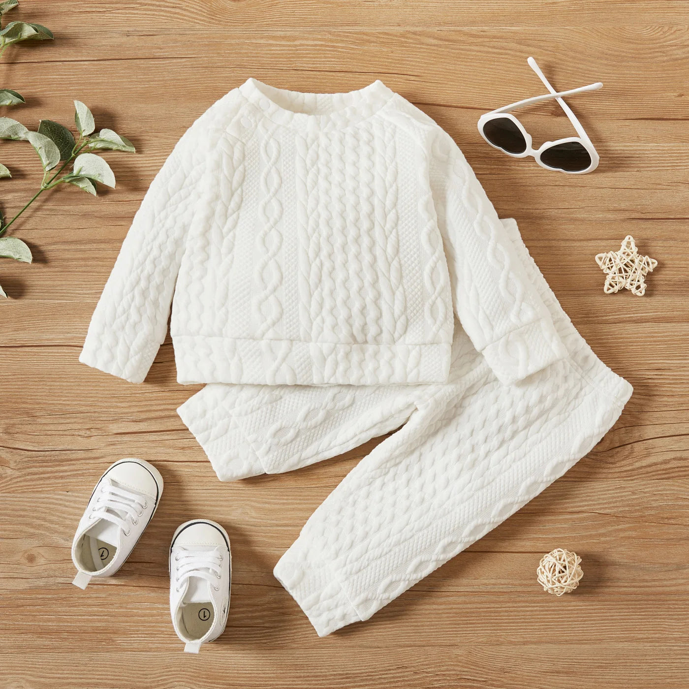 Ensemble bébé 2 pièces Mybooni — Haut manches longues et pantalon 7 coloris