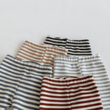 Legging bébé bicolore rayé automne - pantalon enfant couleurs bonbon 3-18 mois
