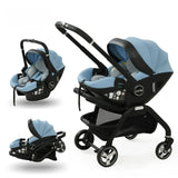 Poussette 3-en-1 portable Bouni — Nacelle nouveau-né et siège auto