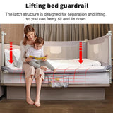 Barrière de sécurité lit bébé portable - garde-corps de voyage 150-200cm