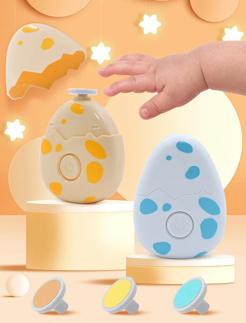 Lime à ongles électrique bébé cartoon - kit manucure pédicure nouveau-né outil soin enfant adulte