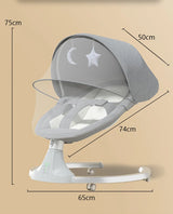 Balancelle bébé électrique automatique - chaise oscillante 5 points avec télécommande