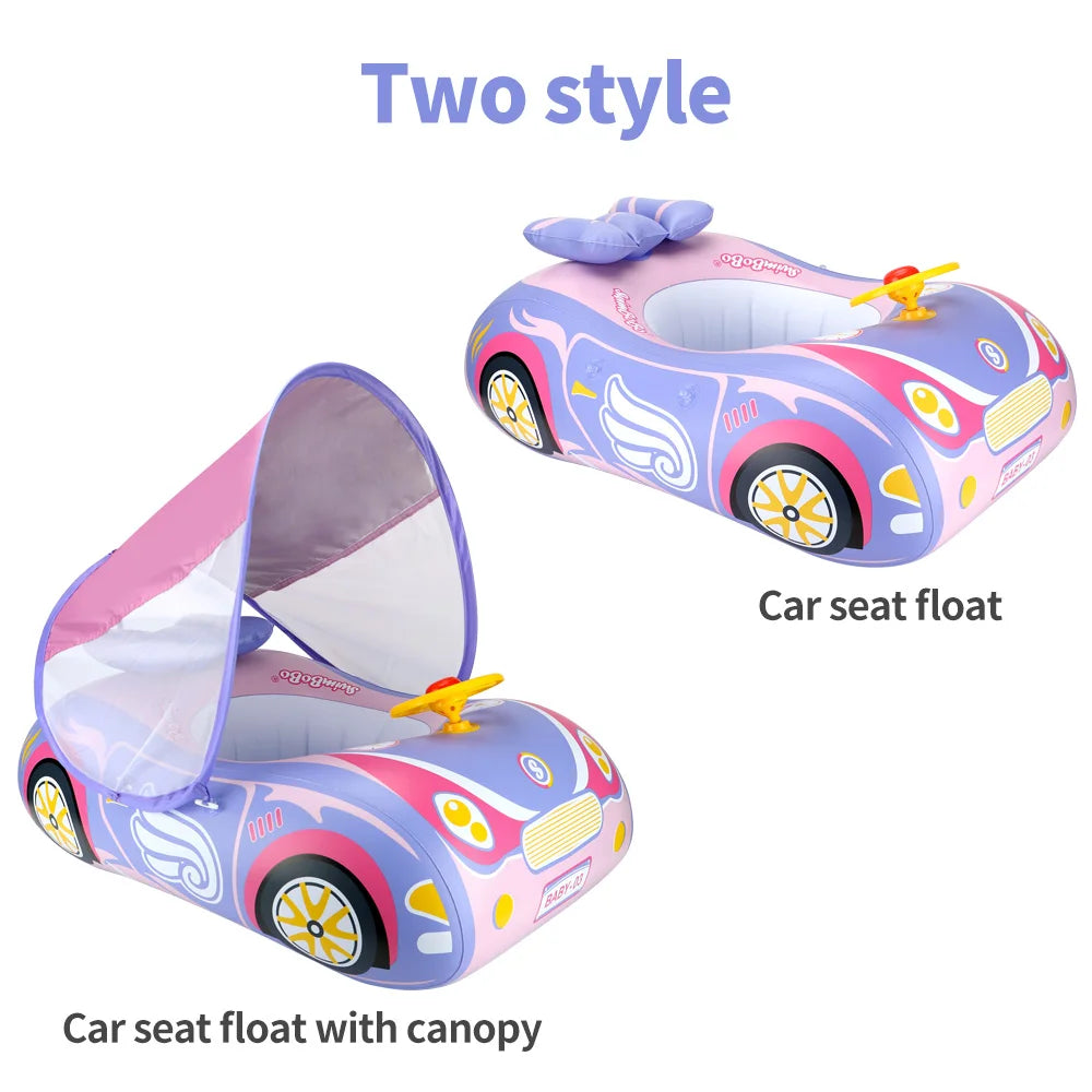 Bouée siège voiture bébé Mybooni — Gonflable avec baldaquin flottant été