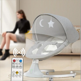 Balancelle bébé électrique automatique - chaise oscillante 5 points avec télécommande