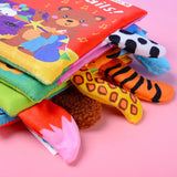 Livre tissu 3D queue grelot bébé Mybooni — Cognitif éveil parent-enfant