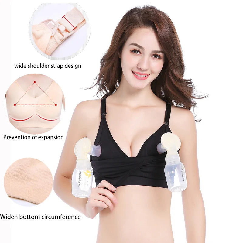 Soutien-gorge tire-lait mains libres Mybooni — Allaitement maternité toute la journée