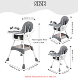 Chaise haute portable convertible Mybooni — Double plateau repas et jeux