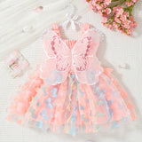 Robe princesse tulle Mybooni — Imprimé papillons bébé fille