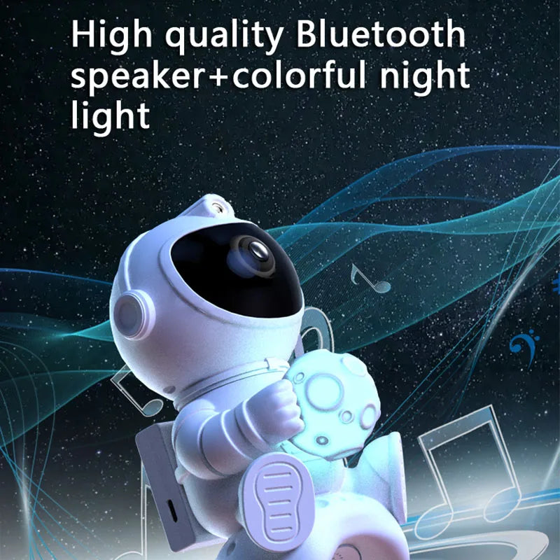 Projecteur astronaute Bouni — enceinte Bluetooth intégrée