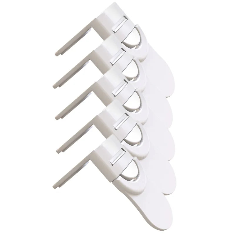 Verrou tiroir bébé sécurité anti-coincement - serrure placard plastique blanc protection enfant
