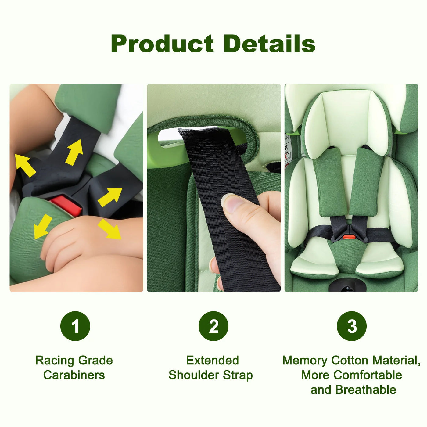 Siège auto bébé Isofix Mybooni — Ajustable 0-12 ans