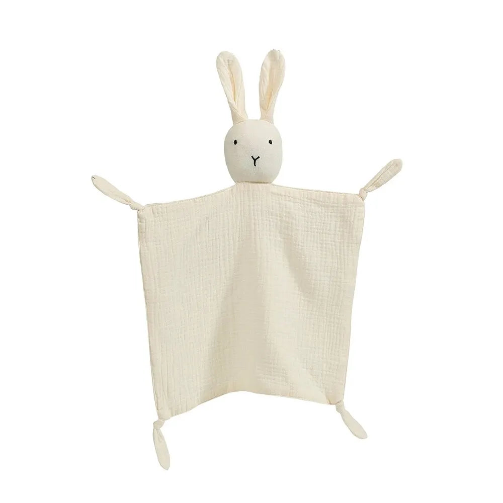 Serviette confort bébé mousseline coton - doudou bandana nouveau-né jouet éveil apaisement sommeil
