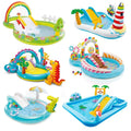 PVC Children's Inflatable Paddling Pool Crocodi en situation d'utilisation
