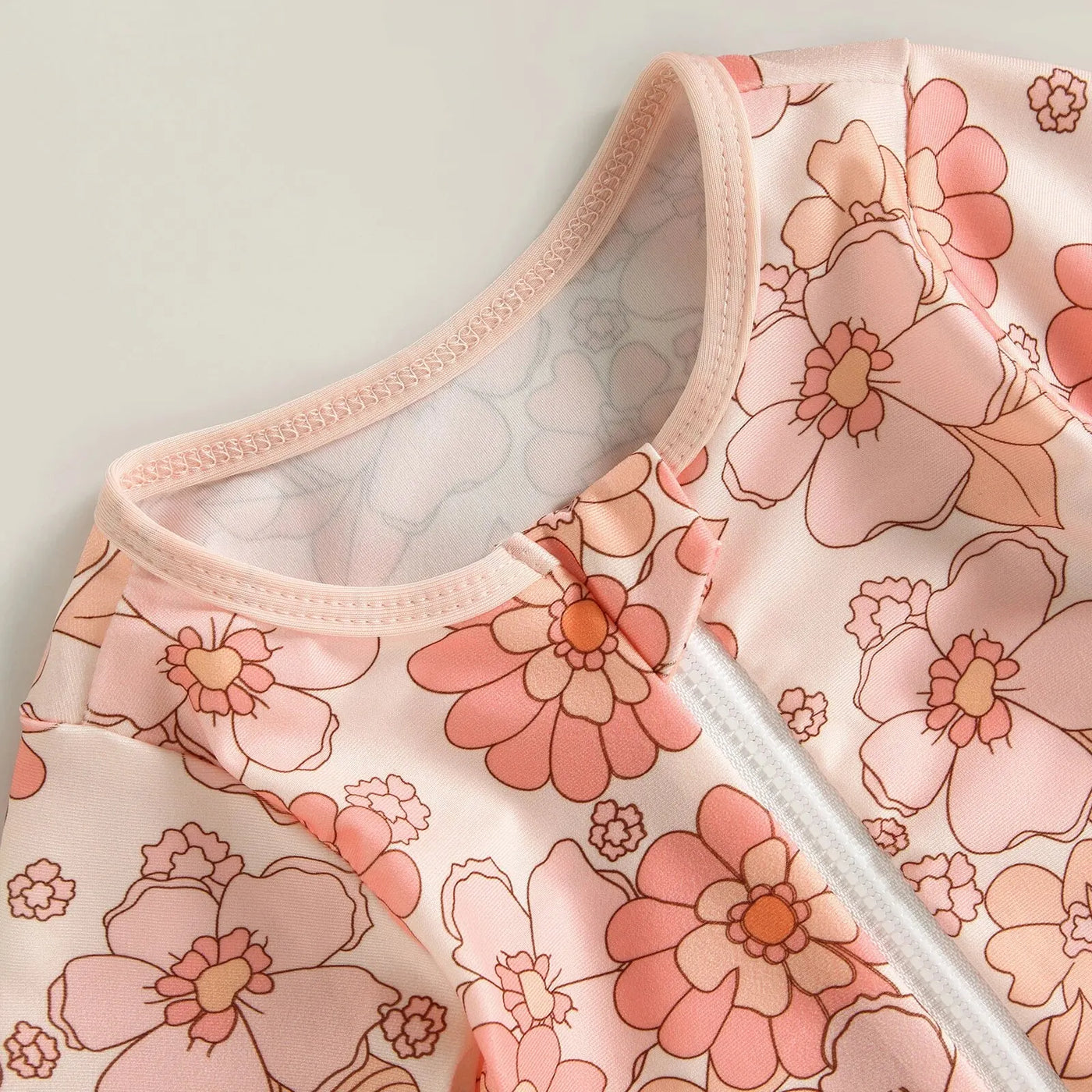 Combinaison de bain bébé fille Mybooni | Flamant/Fleurs/Fraises + bandeau 6-24M
