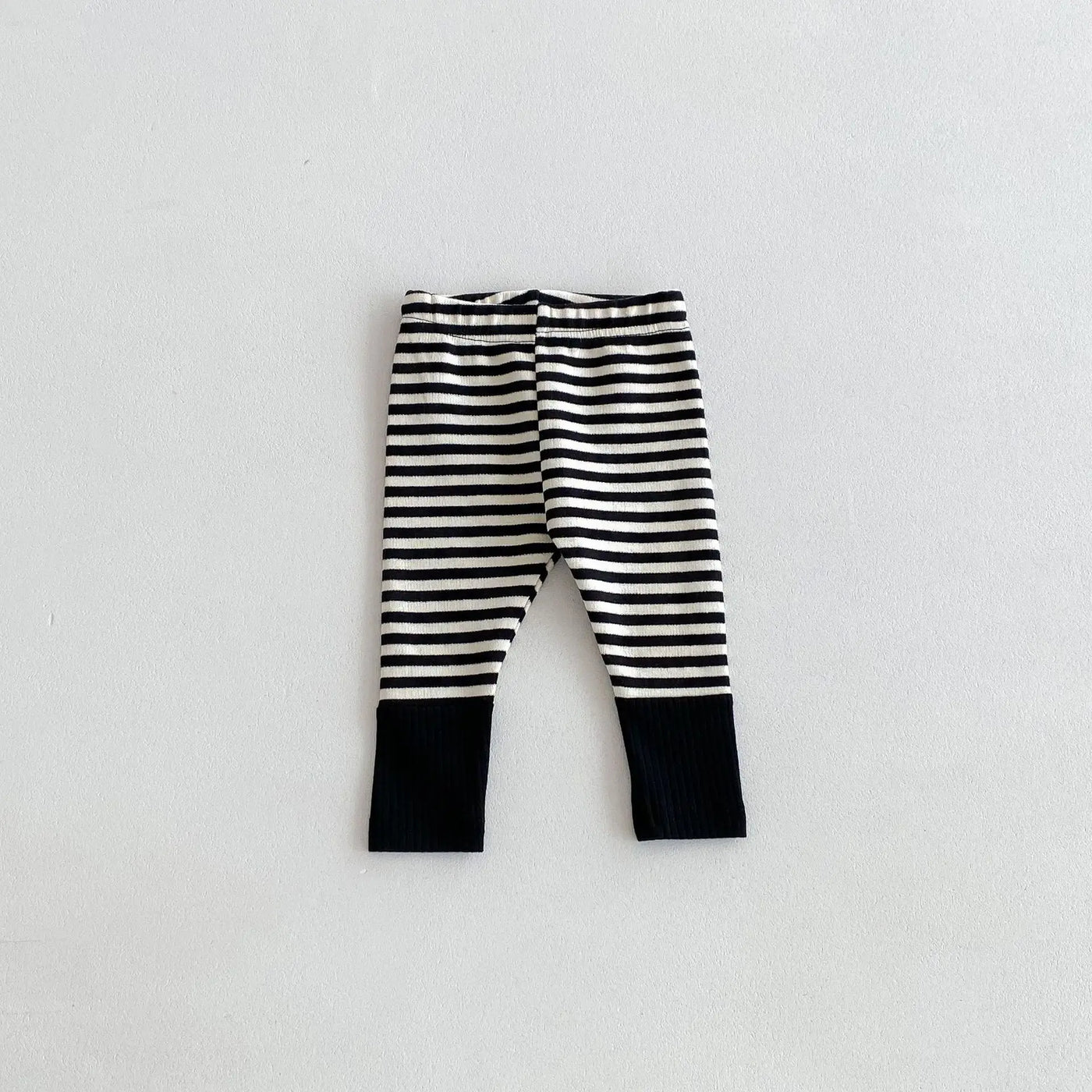 Legging bébé bicolore rayé automne - pantalon enfant couleurs bonbon 3-18 mois