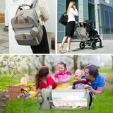 Sac à langer bébé avec poches pratiques pour voyage