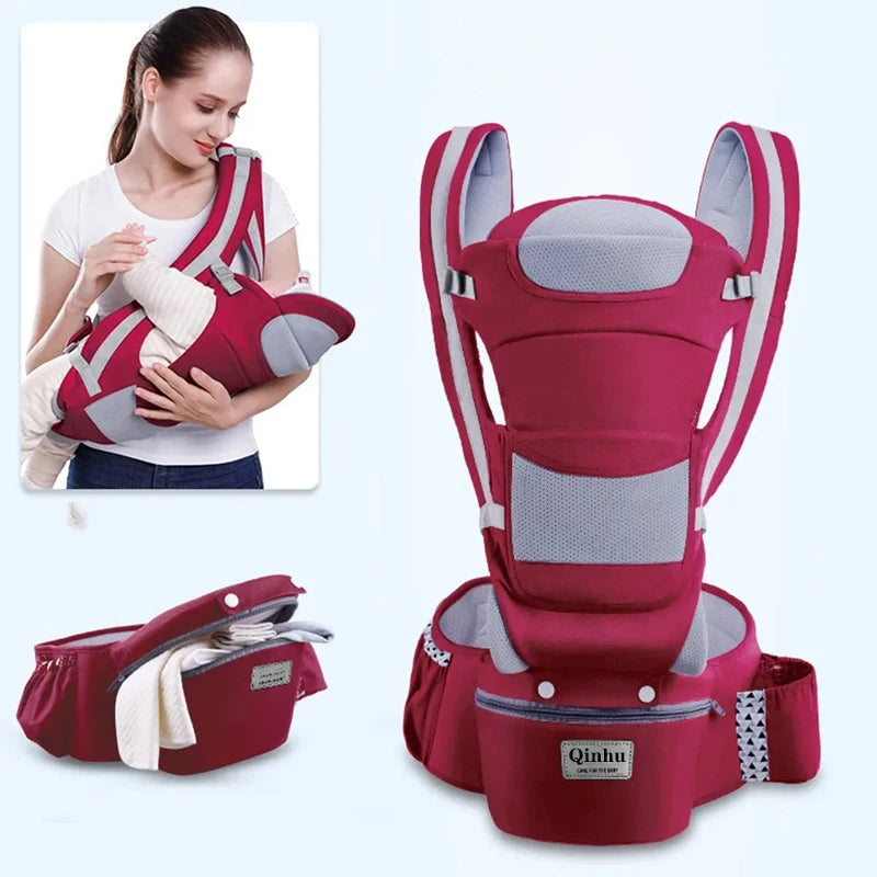Porte-bébé ergonomique hanche Mybooni — Kangourou avant et arrière nouveau-né
