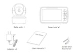 Babyphone vidéo Babystar 5 pouces PTZ télécommande - audio bidirectionnel VOX berceuses bébé