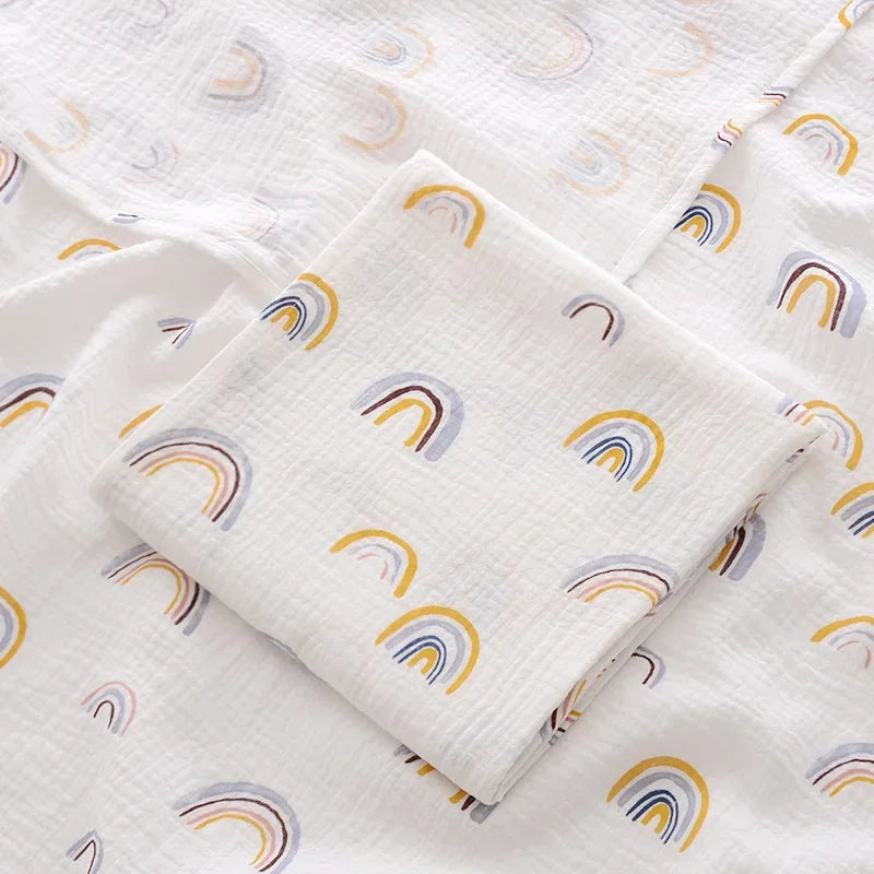 Couverture mousseline coton été pour nouveau-né