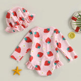 Maillot de bain bébé fille imprimé fleurs fraises — Bouni